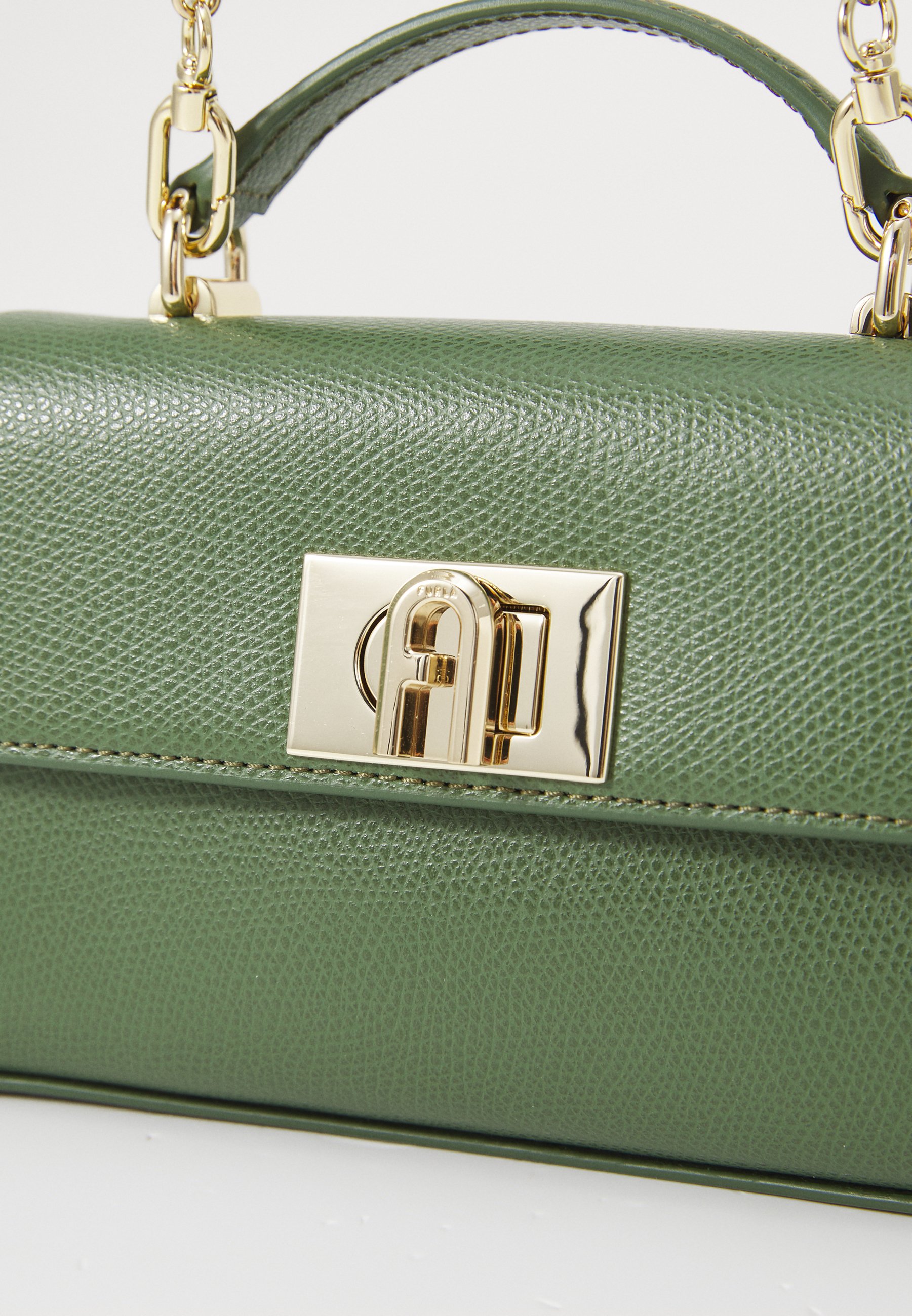 Furla MINI CROSSBODY TOP HANDLE - Handbag - oliva/olive - Zalando
