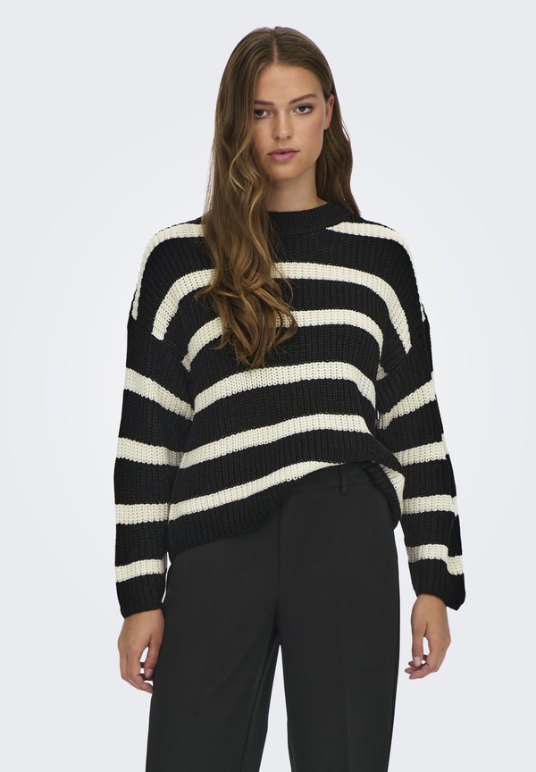 JUSTY L/S STRIPE NOOS - Strickpullover