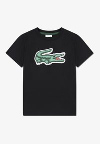 Lacoste PUFF TEE - T-shirt imprimé - noir