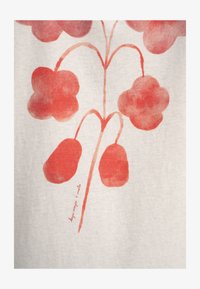 Unausgewählt, cream melange botanical print rot