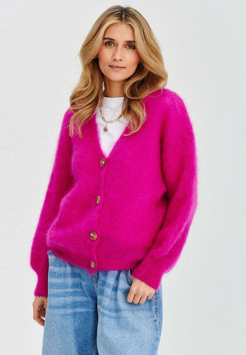 NAOKO MOHEROWY MOMENTS MATTER ONE-SIZE - Kardigán - pink