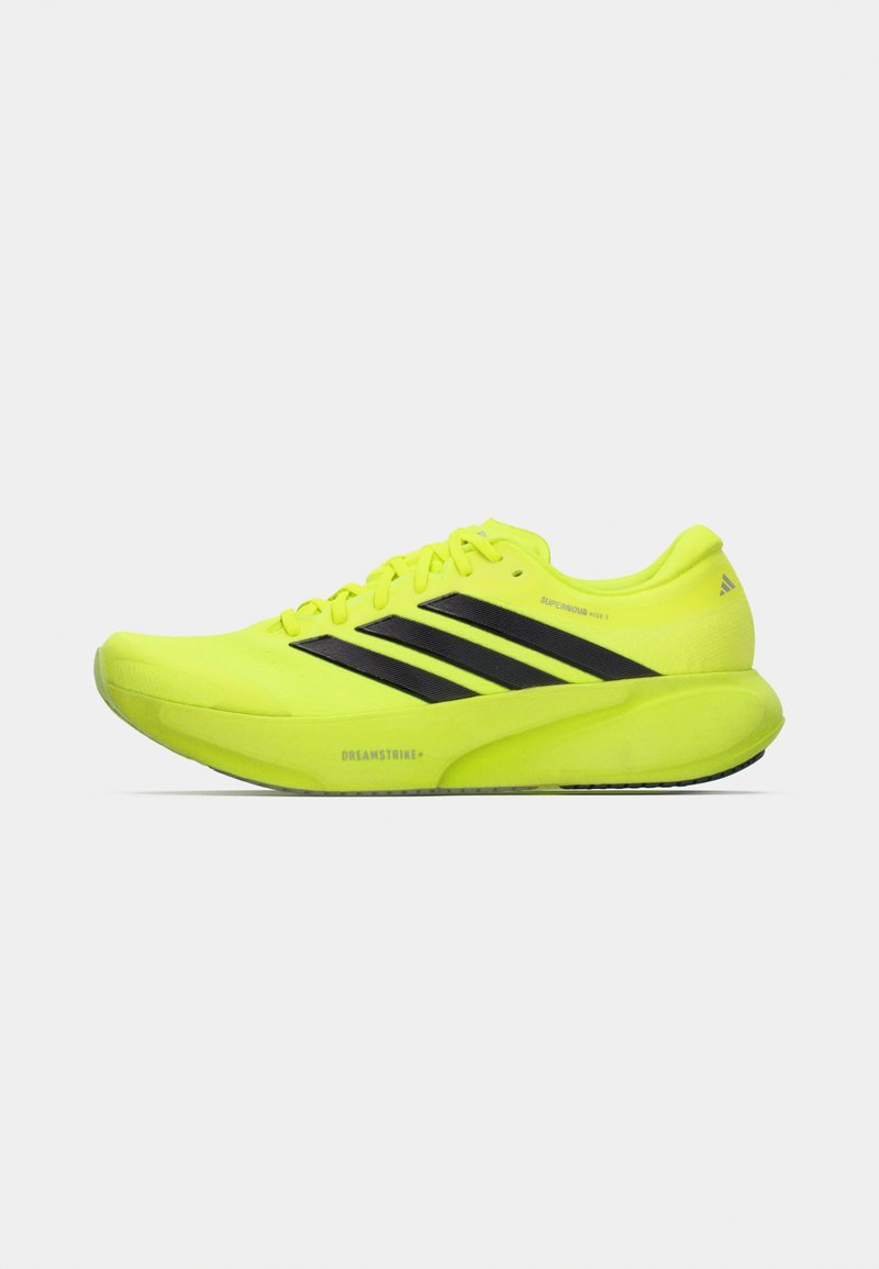 adidas Performance SUPERNOVA RISE 3 M - Road running shoes - solar  yellow/core black/silver-coloured metallic/yellow - Zalando.ie