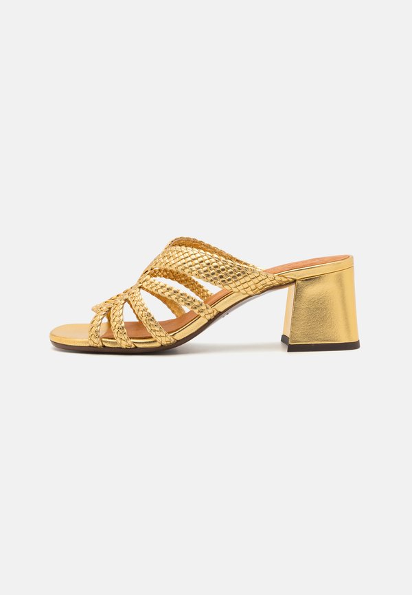 LALYA - Heeled mules - citroen gold