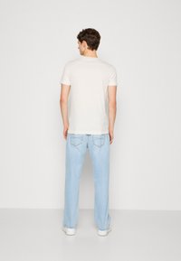 Calvin Klein Jeans SEASONAL MONOLOGO TEE - Marškinėliai su spaudiniu - ivory