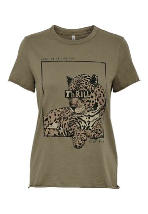 T-shirt med print - brown