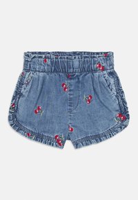 ONLY MINI - KMGDANDY CHERRY FRILL  - Denim shorts - medium blue denim Thumbnail Image 1