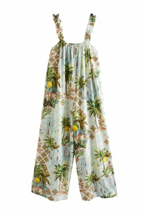 Jumpsuit - white lemon print