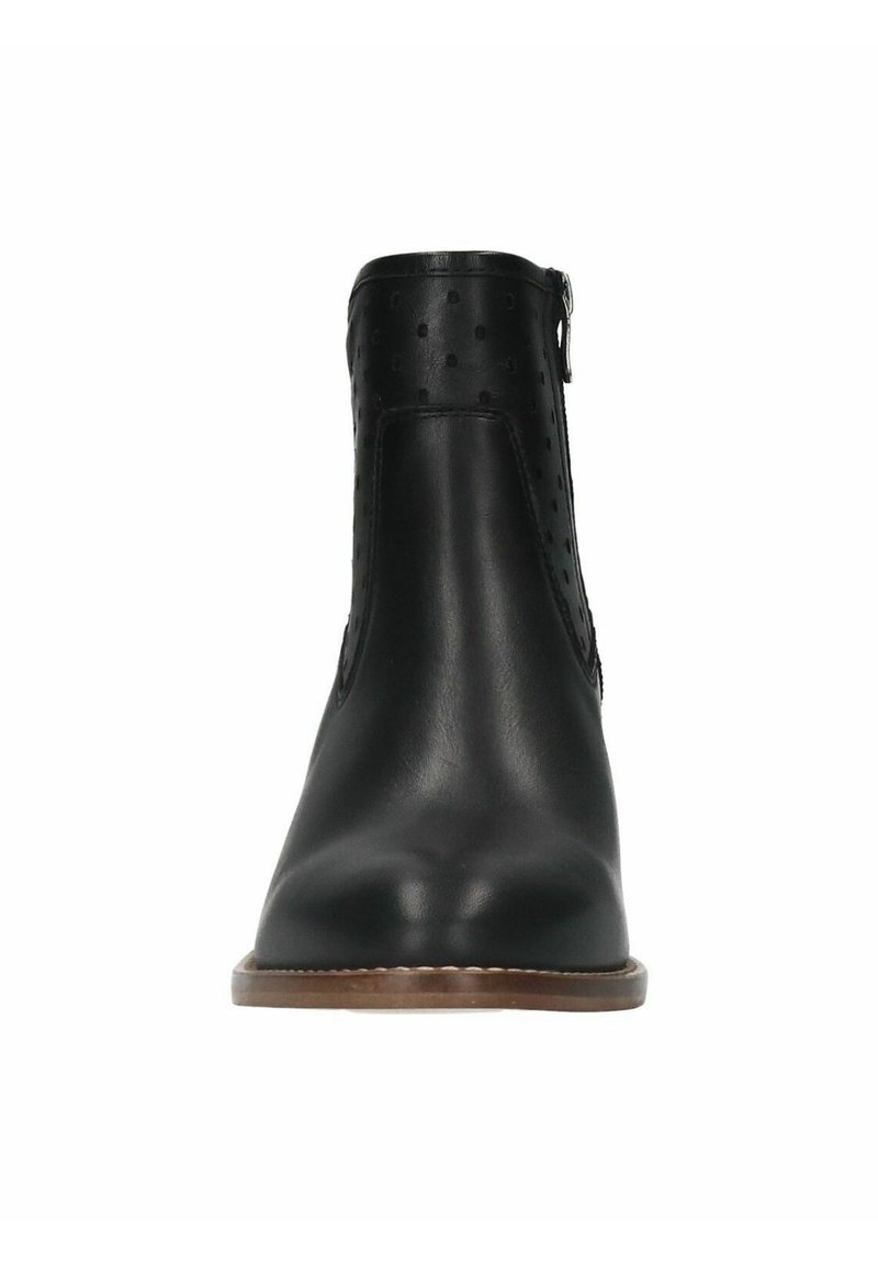 Manfield Lage laarzen schwarz/zwart