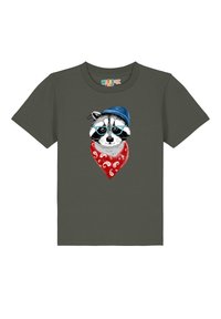 watapparel WASCHBÄR - T-Shirt print - khaki