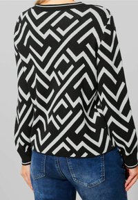 Street One Stickad tröja - black