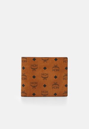 MCM VERITAS FLAP WALLET  TWO-FOLD SMALL UNISEX - Punge - cognac