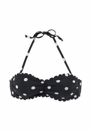 Bikini-Top - schwarz-weiß