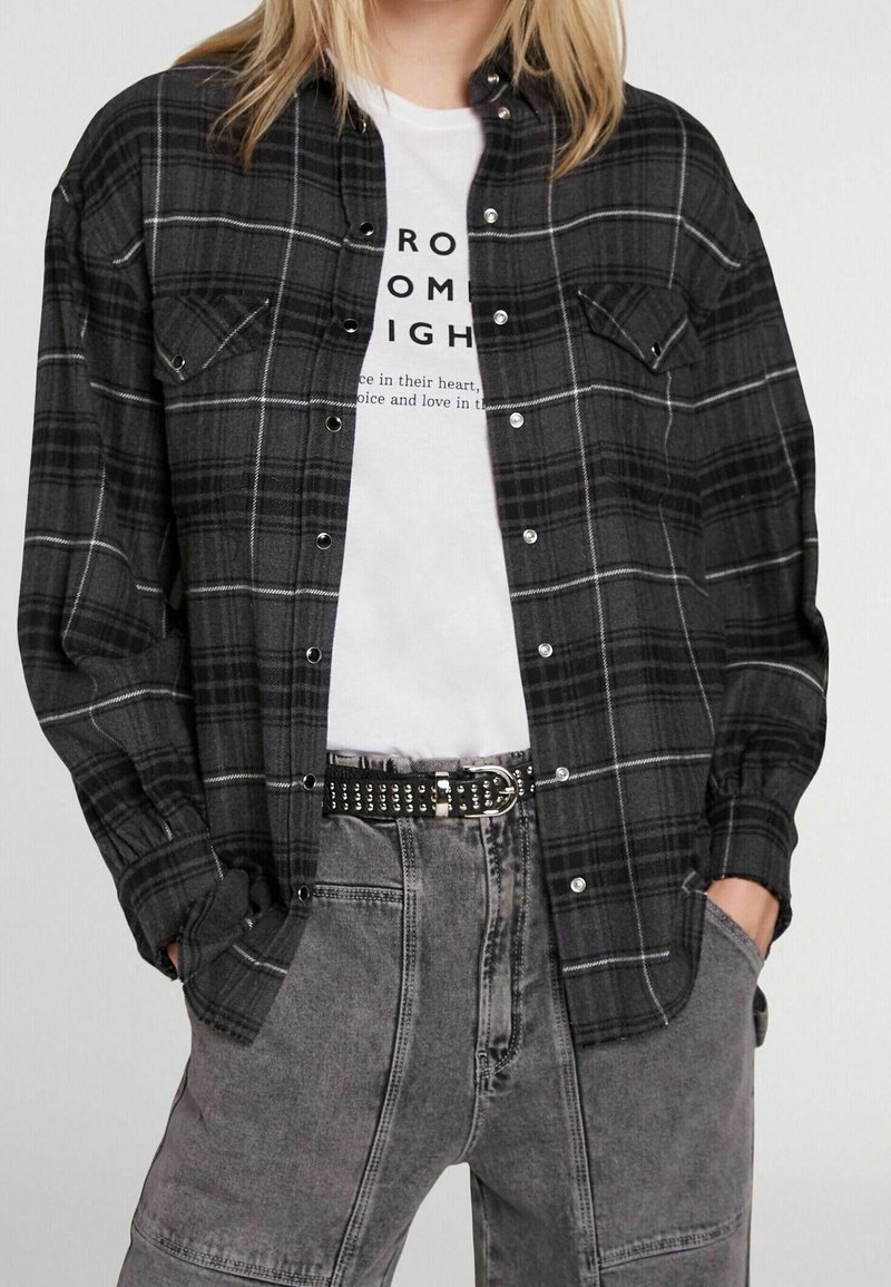 SET Chemisier - mottled dark grey