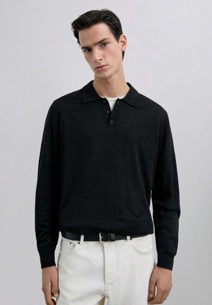 ICON FARREL TRICOT - Polo - dark grey