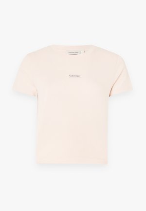 Calvin Klein Jeans, PLACED INSTITUTIONAL BABY TEE - Camiseta básica - silver peony