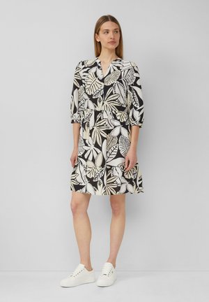 STRUKTURIERTES AUS MIT EINGRIFFTASCHEN - Day dress - schwarz