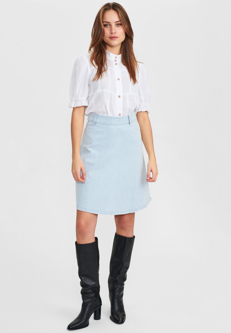 Damen Jeansröcke | Nümph A-Linien-Rock blue stripe/blau - PJ73559 Damen Jeansröcke | Nümph A-Linien-Rock blue stripe/blau - PJ73559
