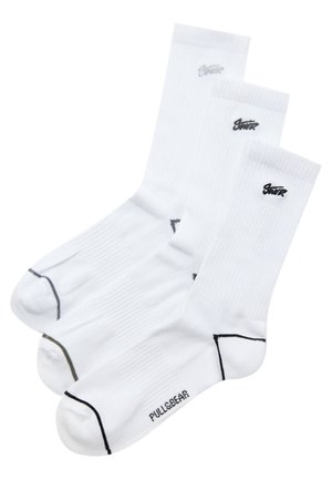 PULL&BEAR PACK OF 3 PAIRS - Ponožky - white