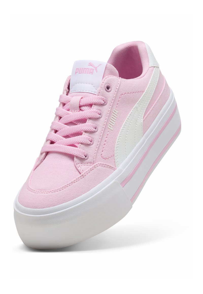 Puma COURT CLASSIC VULC PLATFORM SNEAKERS - Tenisky - pink shimmer- white