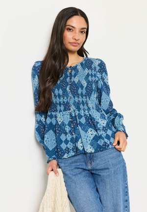 FatFace, BLOUSE - Bluse - blue patchwork