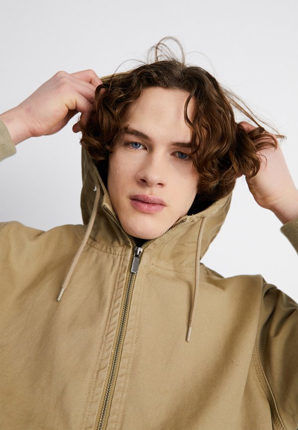 HOODED UNLINED JACKET - Summer jacket - desert sand4