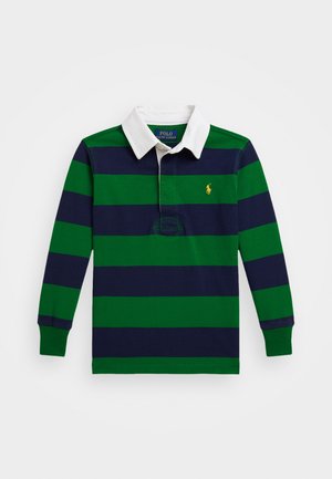 THE ICONIC RUGBY SHIRT - Camiseta de manga larga - athletic green/refined navy