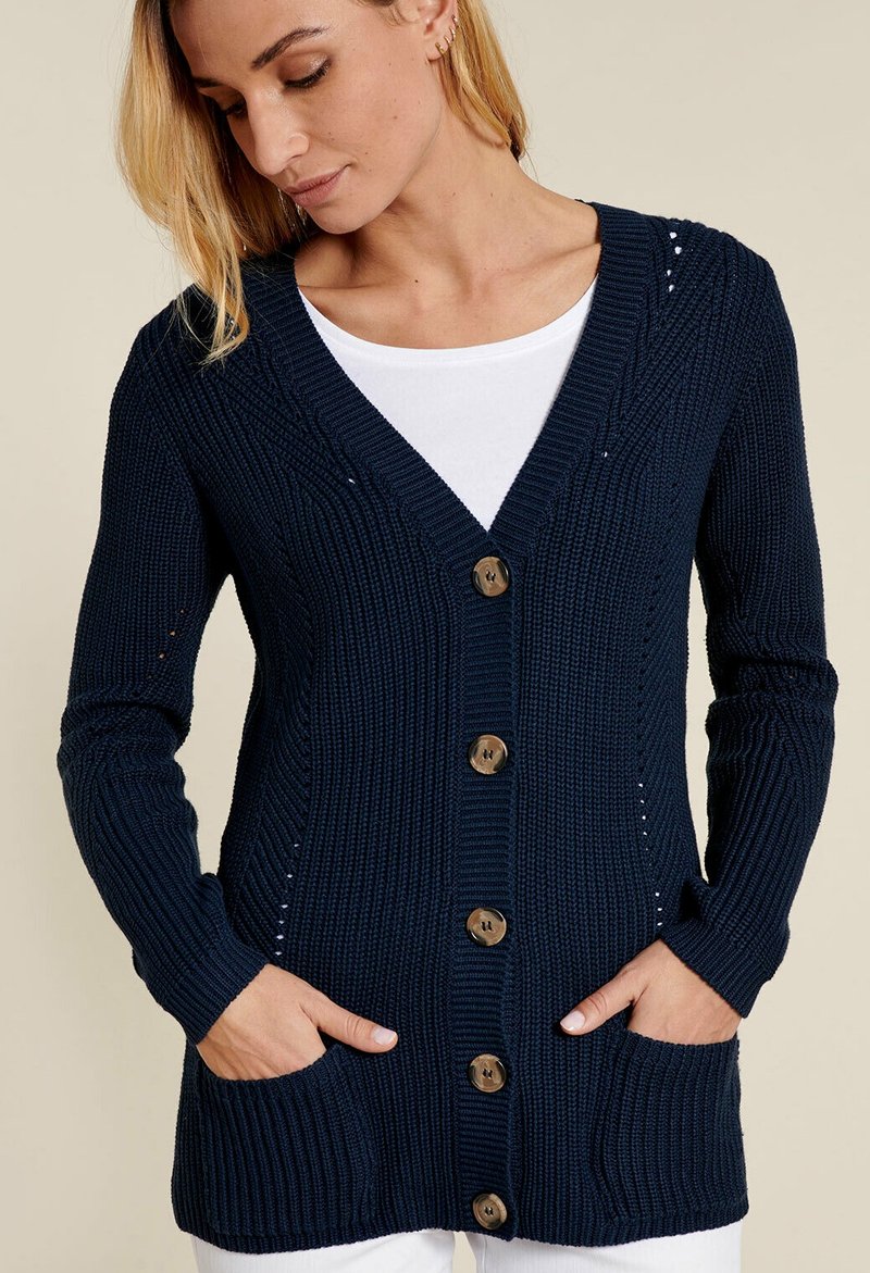 Damart MAILLE - Gilet - bleu marine