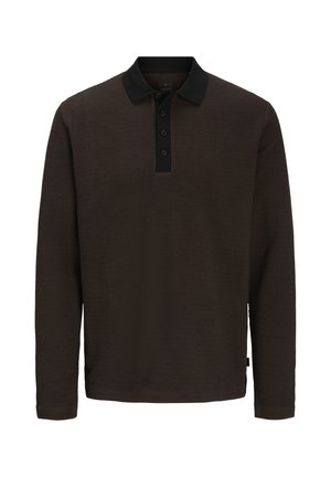 Jack & Jones, JPRBLATHEO LS POLO - Polo - chocolate martini