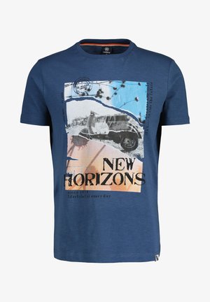 MIT GRAFISCHEM - Print T-shirt - blue