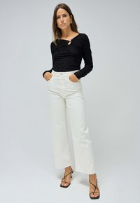 Salsa Jeans LONG-SLEEVE WITH CHEST DETAIL - Blouse - schwarz