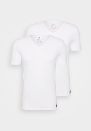 V NECK 2 PACK - Undertrøye - white