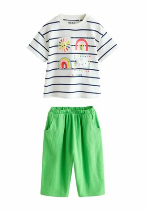 REGULAR FIT - SHORT SLEEVE - Pantaloni - green rainbow