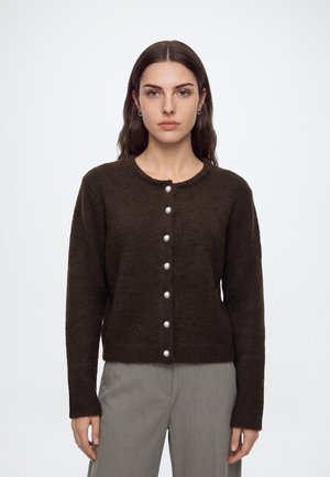 ONLY, ONLMAGGIE BASEBALL NECK CARDI  - Жилетка - coffee bean