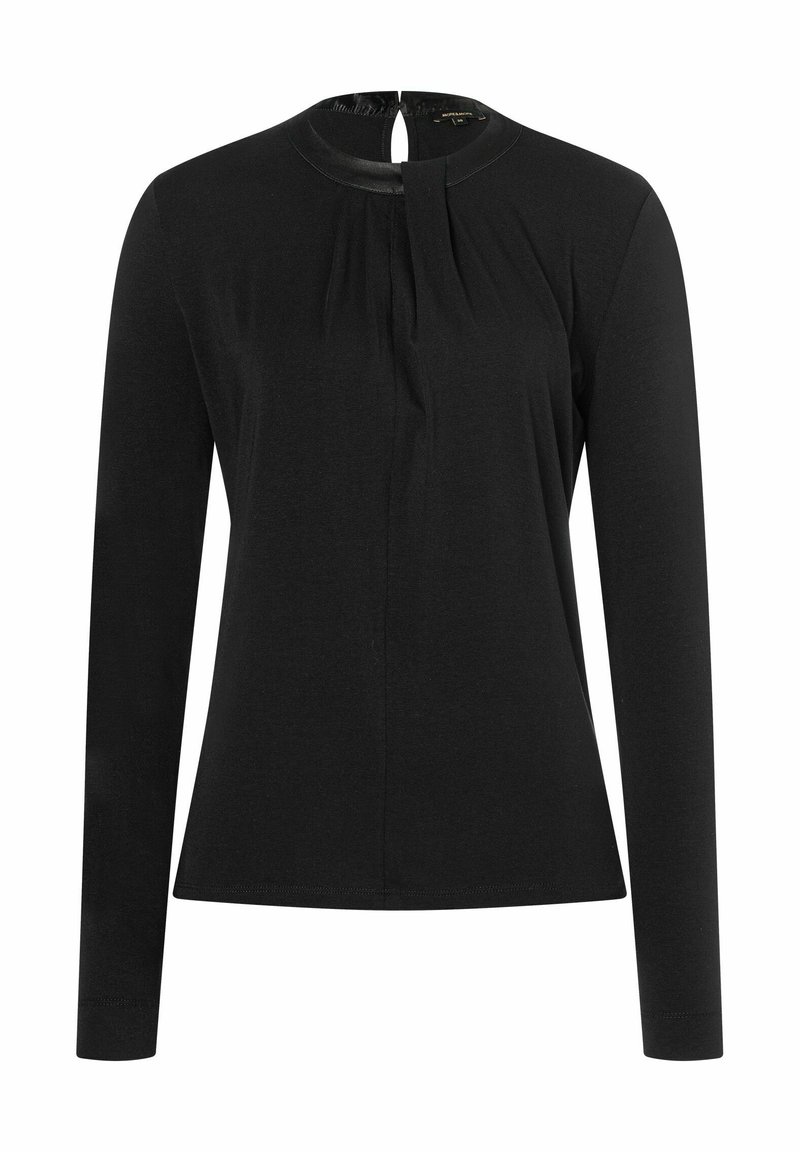 More & More PATCH WITH NECK - Langarmshirt - schwarz
