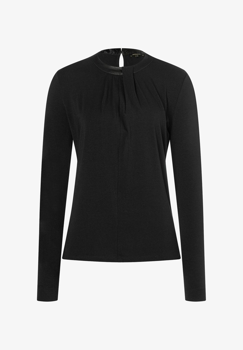 More & More PATCH WITH NECK - Langarmshirt - schwarz