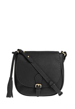 LIVIA - MAIN CONTRASTÉ - Sac bandoulière - noir
