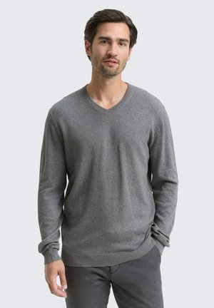 ANTEIL - Strickpullover - classic dark grey melange