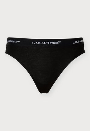 L/AB c/o Off-White, HORIZONTAL WAISTBAND THONG - Tanga - black