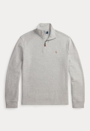 Polo Ralph Lauren ESTATE-RIB QUARTER-ZIP PULLOVER - Jersey de punto - andover heather