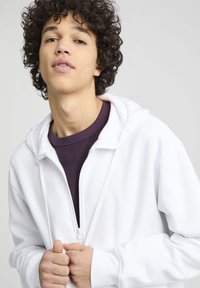 BZB BASIQUE - Sweat zippé - blanc