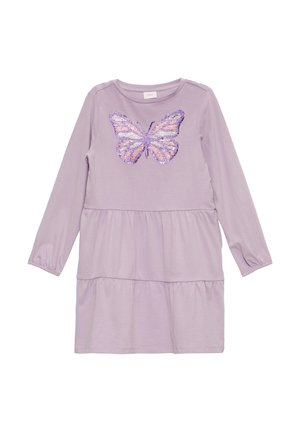 LONGUEUR MIDI À SEQUINS RÉVERSIBLES - Jerseyjurk - lavendel