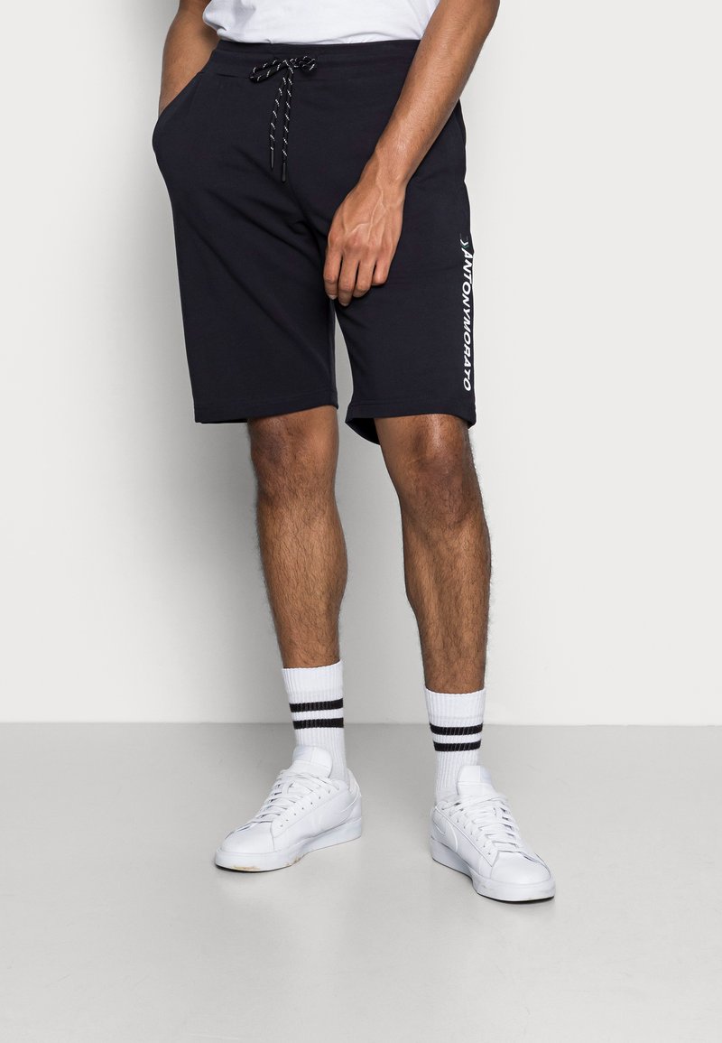Antony Morato REGULAR FIT IN STRETCH TERRY FABRIC - Calções - ink blu