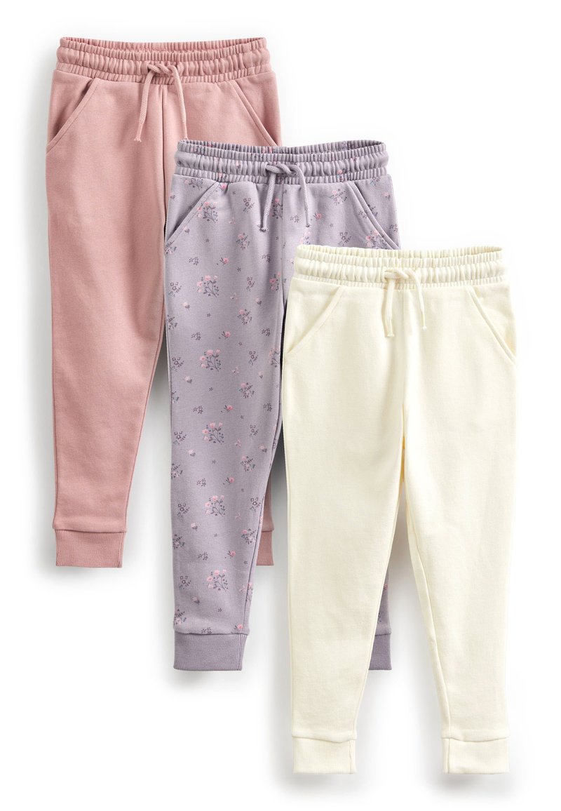 Next SOFT 3 PACK - Trainingsbroek - pink ecru cream floral