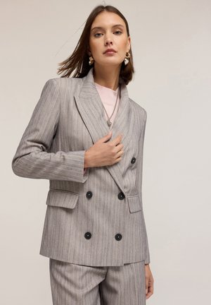STRUTTURATA DOPPIOPETTO GESSATA - Blazer - grigio