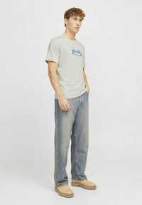 Jack & Jones GEDRUCKT RUNDHALS - Print T-shirt - moonbeam