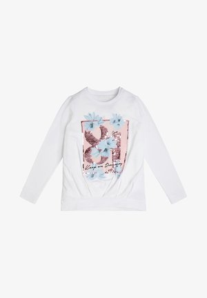 MIT FRONTPRINT - Longsleeve - weiß