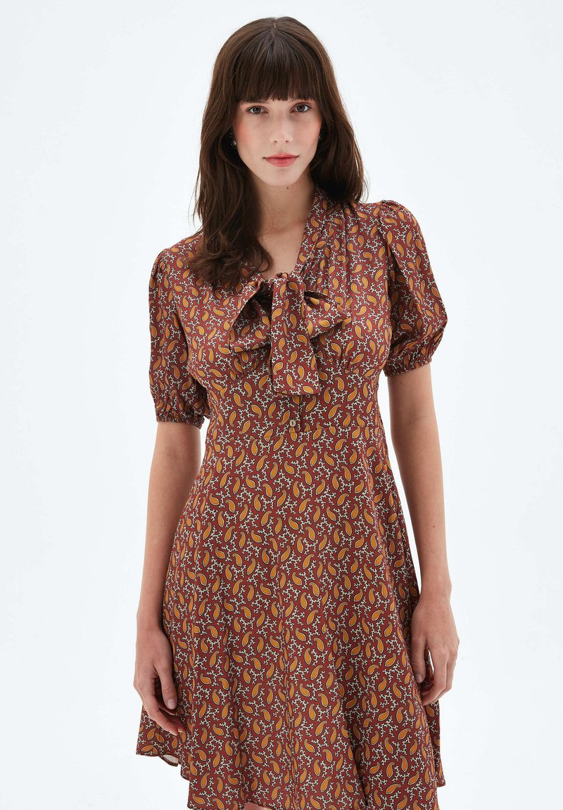 YMING Abito Lungo Donna A Quadri - Camicia Abbottonata Con Risvolto - Casual Elegante Primavera Autunno