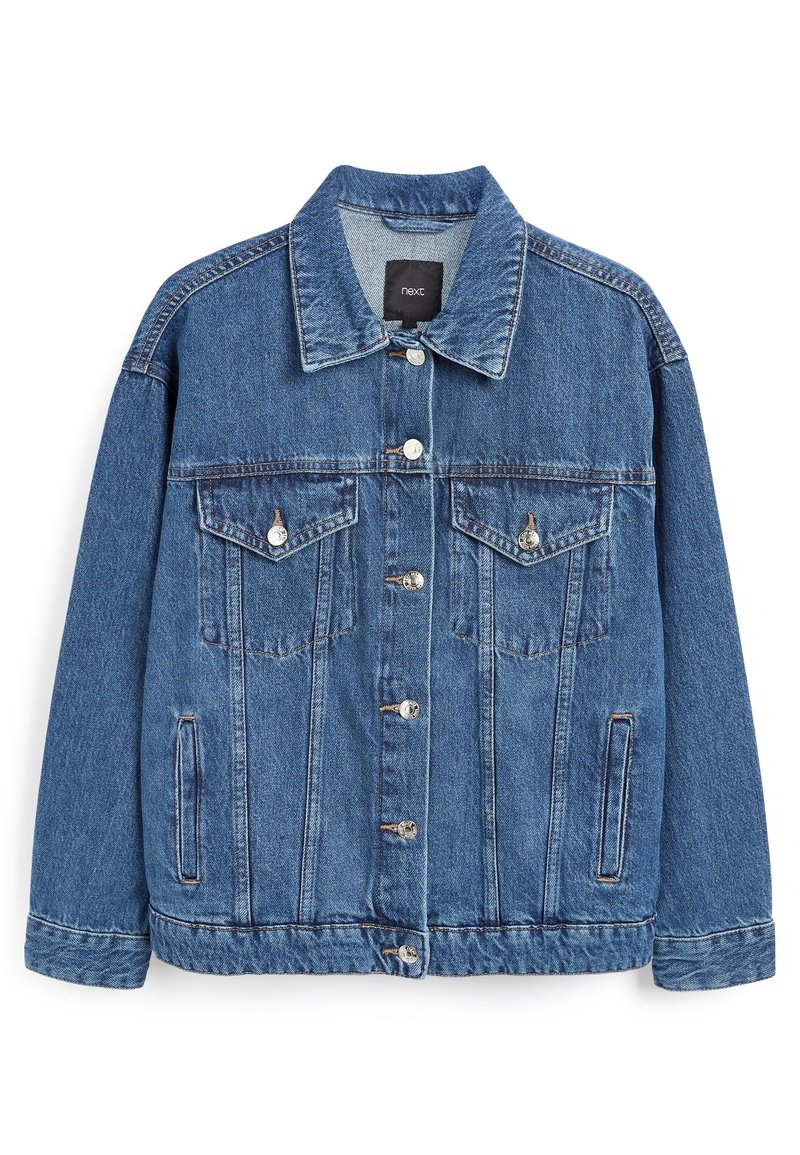 Damen Leichte Jacken | Next OVERSIZED Jeansjacke mid blue/blau - HI36240 Damen Leichte Jacken | Next OVERSIZED Jeansjacke mid blue/blau - HI36240