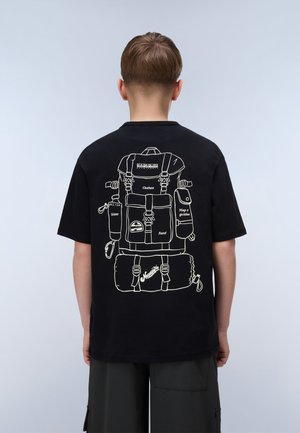 Napapijri T-shirts med print - black beauty