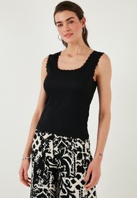 SLIM FIT - Top - black